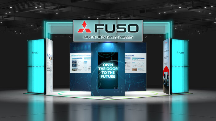 Mitsubishi Fuso exhibits at "JAPAN MOBILITY SHOW BIZWEEK 2026"